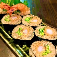海老天ロール Shrimp tempura rolled sushi