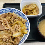 Yoshinoya - 肉だく牛丼アタマの大盛＋みそ汁