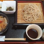 Minoriya - ミニ肉丼セット（そば普通盛り）
