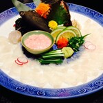 大名 つつじ庵 - 本カワハギ活き造り