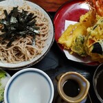 Okushinshuu - ランチ天ざる蕎麦小　1,430円