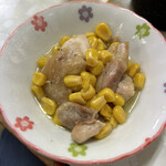 ジャンボ大塚 - 娘さんが料理するようになってお通しの仲間が変わりました　鶏肉が甘くて美味しい！