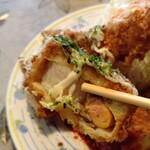 赤坂とん平 - ホタテフライは肉厚