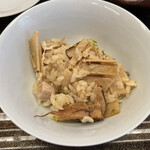 京懐石 吉泉 - 松茸と鶏の炊き込みご飯