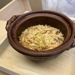 京懐石 吉泉 - 松茸と鶏の炊き込みご飯