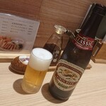 とんかつ 和幸 - ビール (中瓶)