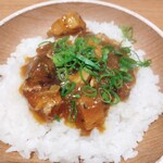 Nakanochuuka sai - 豚肉と高菜のあんかけ蒸しご飯