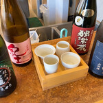 Beppu Sake Stand Jun - 巡り枡4酒飲み比べ 1,500円