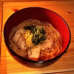 いざかや しん - 私がオーダーした広島赤鶏の鶏にゅうめんです。美味しかったです！！(o^^o)