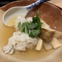 かみその - 松茸と鱧のお吸い物