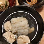 草庵　田なか - 松茸と鱧。