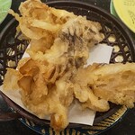 回転寿司 根室花まる - 蝦夷まいたけの天ぷら(462円)