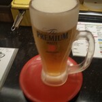 回転寿司 根室花まる - 生ビール(495円)