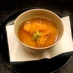 はな邑 - 湯葉豆腐　雲丹載せ