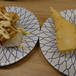 Kaisen Wakuwaku - マグロの天ぷら　イカの天ぷら