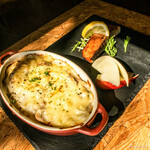 カーム カフェ ノマ - 「プレート（やわらかチキン＆しめじのドリア 秋鮭のバター焼き）」