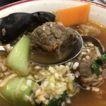 剣閣 - 牛肉入りそば　byまみこまみこ