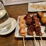 西ちゃん - 日本酒一合@360円(冷)&焼鳥