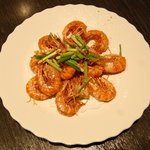 上海・四川料理 六曾館 - 活けエビの姿揚げ（上海料理）