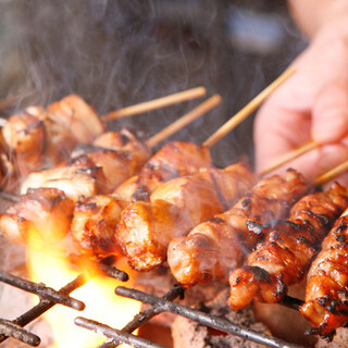 Our proud Yakitori (grilled chicken skewers)! Great with beer