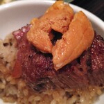 SATOブリアン - 贅沢に雲丹で味変