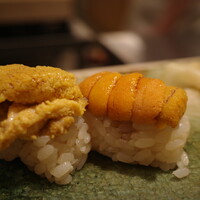 鮨 七海 - うに食べ比べ