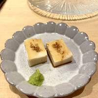 鮨よしかわ 麻布十番 - 胡麻豆腐タピオカ入り