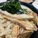 星のうどん - ごぼう天うどん(冷)480円のごぼう天のアップ