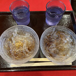 舌切茶屋 - ところてん(酢醤油、黒蜜)