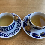 anchoa - 棒ほうじ茶、アールグレイ、小菓子