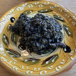 anchoa - お米料理はイカ墨のパエリア、バスク風アサリのリゾット、魚介のパエリア(+440円)、シェフおまかせパエリア(+440円)の中から選べる