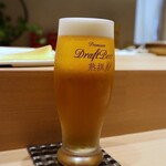 鮨 清松 - ◇生ビールから
