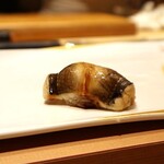 鮨 清松 - 12、穴子（対馬産、丁寧に骨取られ、素材の味を生かした味で）