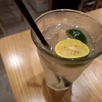 炭火串焼 らくだ - すだちサワー