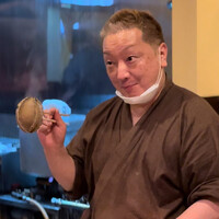 日本料理 たかむら - どや顔の店主　笑笑