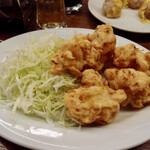 一芳亭 本店 - えび天ぷら（510円）　小海老が何匹かまとめて揚げた天ぷら（2022年9月）