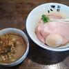 Mendokoro Satou - 濃厚味玉海老つけ麺の中盛り