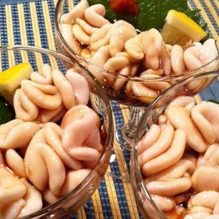 ススキノ海鮮冬が旬の真鱈の白子ポン酢