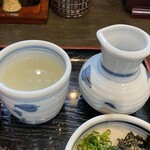 献上そば 羽根屋 - そば湯、つゆ