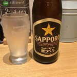 とんかつ けい太 - とりあえずビール