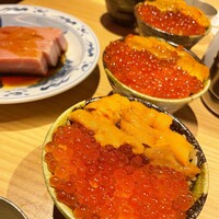 焼うお いし川 - うに、いくら丼