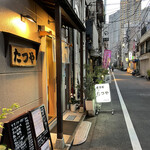 居酒屋 たつや - 清澄通りから1本西側(もんじゃストリート側)