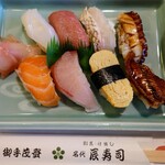 Tatsuzushi - 令和4年10月 ランチタイム
                      にぎり寿司定食 1000円