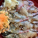 Resutoran Fumoto - カンパチとブリの漬け丼