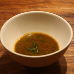 IZA - ズッパディペッシェ 生海苔と万能ねぎ仕立て