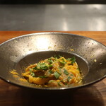 IZA - カラスミとポルチーニのタリオリーニ