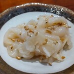 灼味噌らーめん 八堂八 - ホタテ紐の塩辛