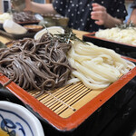 大正庵 - 相のりザルとごぼうの天ぷら 1050円
            ザルアップ