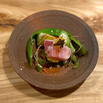 とんかつ 乃ぐち - マグロのサラダ