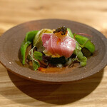 とんかつ 乃ぐち - マグロのサラダ